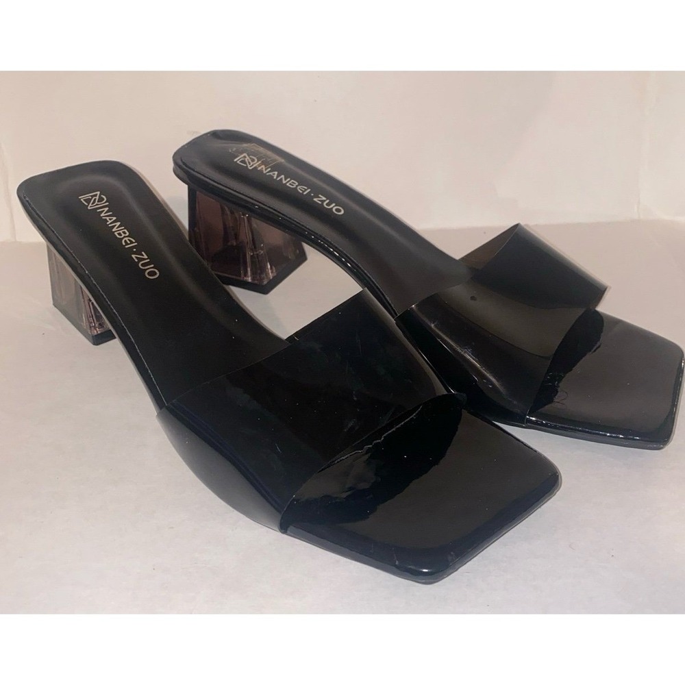 Jelly Block Heel Mules